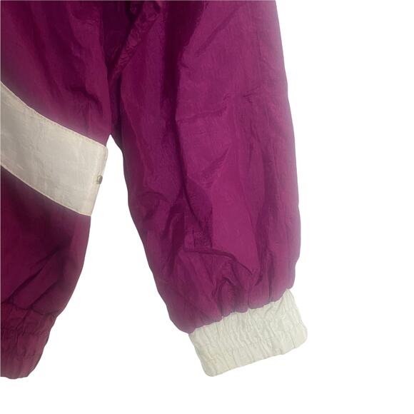 Vintage Westside Collection 80's Purple Windbreaker Jacket Women's Size Small - Picture 6 of 11